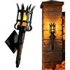 Generico Applique Da Parete Medievale Torcia Medievale Realistica A LED Luce | Lampada Da Parete Per Arredamento Casa Stanza Casale Castello Bar Festa Di Halloween Casa Infestata