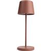 Deko-Light CANIS MINI Lampada senza fili da tavolo moderna IP65 ricaricabile USB luce TOUCH dimmerabile atmosfera tavolini bar ristorante (Terracotta)