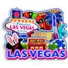 Quwsne Magnete da frigorifero Las Vegas Nevada USA magnete da frigorifero souvenir da viaggio in città regali turistici 3D classici punti di riferimento artigianali fatti a mano decorazione della casa