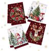 MaxGale 4 Strofinacci Da Cucina Natalizi, Motivi Di Natale, 38 x 60 cm | Strofinacci Natalizi Per Cucina E Decorazione Della Tavola, Asciugamani Da Cucina, Christmas Towels