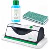 AMG Shop Online Folletto VG100 Lavavetro e Pulitore Multisuperficie - Ultima Generazione | Vetri, Specchi, Piastrelle e Piani Cucina - Compreso di Caricatore, 2 Panni MF100 e Detergente Anticalcare GC 100