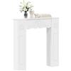vidaXL Cornice per caminetto, 102 x 20 x 102 cm, in legno di ingegneria, soggiorno, camera da letto, corridoio, design a U, arredamento moderno, camino interno, cornice decorativa, risparmio di spazio