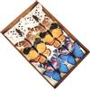 YCHTEWY - Piume finte farfalle per decorazioni artigianali set di 12 con clip per matrimoni, casa, vaso di fiori per festa di Natale, decorazione primaverile per la casa floreale