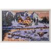 Magie di Natale Quadro con LED luminosi a luce calda decorazione natalizia, dipinto da h 58 cm (con l'occhio)