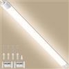 wowspeed Plafoniera LED 120cm 40W 4800LM, Luce LED da soffitto bianco freddo 4500K, Illuminazione LED per garage, Tubo LED, Barra LED impermeabile IP65 per Cucina Officina Garage Ufficio 1Pcs