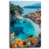 Printerland Quadro Moderno MARE Panorama Marino Quadri moderni soggiorno da Parete grande Stampa su tela Canvas Decorazione Murale muro Arredo Camera letto Salone (7, 40x70 cm, Canvas intelaiato)