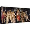 canvashop Quadro Botticelli La Primavera Stampe da Parete Su Tela Canvas Quadri Famosi Arte 120x60 cm