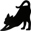 Generic Lampada da parete con sensore sonoro a forma di gatto | Applique da parete a forma di gatto, con sensore sonoro, decorazione per ufficio, camera da letto, soggiorno, dormitorio
