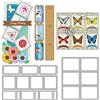 GLOBLELAND 2 Set Rettangolare in Pizzo Timbro Fustelle per Fare la Decorazione della Carta Cornice Rettangolare Taglio Muore Stencil per Scrapbooking Album di Foto