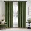 MIULEE Tende Velluto Verde Matcha con Tasca, Tende Oscuranti per Interni Soggiorno Moderne 2 pezzi L 140 x A 245 CM, Eleganti Tenda per Camera da Letto Salotto, Termiche per Interni Velluto