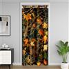 Homemissing Legno Tenda Oscurante Termica 86x203cm Ragazzi Ragazze Albero Rami Termica Isolante Traspirante Morbido Albero Selvaggio Tenda Porta Natura Camera Da Letto Arredamento Microfibra