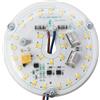 HAOLEDI Kit di retroinstallazione per ventilatore da soffitto a LED da 10 cm, 18 W, modulo di ricambio per luce da soffitto, 3CCT 3000 K, 4000 K, 6000 K, 2400 lm, 230 V, CE CRI90