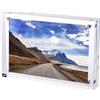 SPORTARC Cornice portafoto magnetica in acrilico trasparente, per mostrare momenti cari, per amare (7,5 x 10,5 cm)