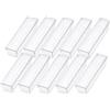 Kingrol - Set di 10 contenitori trasparenti per cassetti, 25 x 7 x 5 cm, per riporre oggetti, per cucina, bagno, ufficio