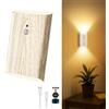 Toowell 1 Pack Lampada da parete a batteria, marrone chiaro | Lampada da parete a batteria, senza foratura, con sensore di movimento, 3 modalità, dimmerabile, timer