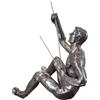 Teksome Statuetta decorativa da parete a forma di uomo che si arrampica | Scultura in resina moderna e semplice, per casa e ufficio, arrampicata su roccia, regali unici