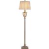 tuzhi Lampade da terra Lampada da terra, lampada da terra in ottone antico in cristallo for soggiorno camera da letto lounge moderno semplice metallo lampade da sole in metallo 65 H, lino ombra