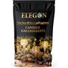ELEGON 25 Candele Galleggianti Decorative | Candele Matrimonio Colorate Oro, Bianco, Rosa, Giallo, Verde | Ideali per Matrimoni, Compleanni, Natale e Atmosfera Romantica