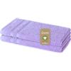 Lavea® Set di 2 asciugamani per ospiti, 30 x 50 cm, lilla | 100% cotone, morbida spugna, assorbente, delicato sulla pelle, lavabile e resistente, serie di asciugamani Bali