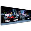 DECLINA - Quadro decorativo, tela da parete, decorazione per soggiorno, decorazione, quadro su tela stampata F1, atmosfera 120 x 50 cm