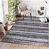 TAPISO Ritz Tappeto Vintage - Tappeto per Soggiorno, Corridoio, Cucina - Grigio Blu Scuro Tappeto Classico, Facile Manutenzione, Pelo Corto - Tappeto Antiscivolo, Lavabile - Oeko-Tex 120 x 170 cm