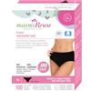 Masmi Slip per periodi biologici, lavabili e riutilizzabili, in cotone biologico, nero, Masmi Reuse (XL = 110-118 cm di circonferenza dei fianchi)