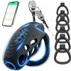Cugzue Gabbia Castità Per Uomo Elettrica Gabbia Di Castità Per Uomo Vibrante,B | Chastity Cage Uomo Silicone Gabbia Castità Per in Di Castita Xxl Micro Xl Xs Cintura Maschile ,B