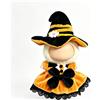 DLAYLQZG 17cm Set Costume da Strega Halloween per Bambola for Labubu, Vestito in Velluto Peluche con Fiocco Grande e Cappello da Strega, per Figure da Collezione (Style 1)