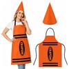 YEAMLTE Costume con matite colorate per adulti, include grembiule e cappelli da nano