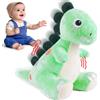 Yitical Giochi Neonato 6 Mesi Dinosauro Interattivo Peluche Che Corre Musicale Giocattolo Gattonare, Giochi Bambini 1 Anno, Tummy Time Neonato, Suoni E Movimento, Sviluppo Sensoriale, Regalo Neonato 6-12 Mesi