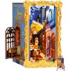 Rolife Starry Night Café Book Nook Kit con Luce Sensore 372 PCS | Casa in Miniatura Ispirata a Van Gogh con Copertura Antipolvere, Puzzle 3D Modellismo in Legno Senza Colla, Regalo Creativo