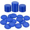 sourcing map 50 fiches da poker in plastica, 22 mm, mini fiches da bingo, contatori per l'apprendimento, contatori, dischi, marcatori, token di gioco opachi, per gioco, gioco matematico, conteggio
