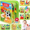 UBBOY Busy Board Montessori Libro Interattivo 1 Anno,Busy Board Montessori 1 Anno | Montessori Busy Board di Feltro,Pannello di Feltro Attività,Giochi Interattivi per Bambini,Regali per Bambini Bambina 1+ Anni