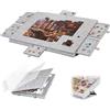 AUQUK Tavola da puzzle inclinabile 2 in 1,Tavola da puzzle portatile | Tavolo da puzzle in feltro super leggero, con 6 cassetti e coperchio,supporto inclinabile a velcro,per puzzle fino a 1000