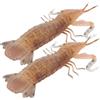 FUNOMOCYA Modello di Gambero Realistico in Pvc, 2 Pezzi per Esposizione | Decorazione per Casa, Finitura Vivida e Delicata, Non Si Deforma Facilmente, per Ragazzo Ragazza e Ambienti