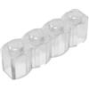 XYEIUGO GDS-1079 30137 Mattone palizzata 1x4, Trasparente incolore, 50 pezzi
