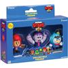 Brawl Stars P.M.I. Trading Brawl Stars - Scatola per finestra con 3 personaggi da collezione | Stagione 1 | Mini personaggi da gioco | 3 personaggi casuali da 24 | a partire dai 3 anni in su, tedesco