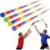 Clvsyh Rainbow Tail Ball - Palla cometa con coda lunga, in morbida schiuma, per interni ed esterni, 4 pezzi