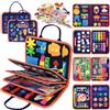 ZOOI Busy Board Montessori 1 Anno, Inglese Libro Montessori Interattivo | Busy Book Giochi Montessori 1-5 Anni, Pannello Didattico Montessori Libro Attività Educative, Regalo Natale Bambina e Bambino