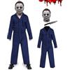 SINSEN Costume di Michael Myers per bambini di Mike Myers con maschera di Michael Myers e coltello, costume horror spaventoso killer, tuta cosplay per ragazzi, ragazze e bambini