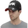 LEGEND ICON Officielle AC/DC Plug Me in Snapback Baseball cap - Casquette Unisex | Cappello Regolabile con Visiera | Abbigliamento da Strada, Taglia Unica, Nero