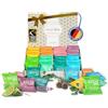 WALTZ 7 Set Bombe da Doccia, 32 Pastiglie Pacchetto Mensile, 8 Profumi Naturali, Aromaterapia per Relax e Benessere, Oli Essenziali, Idee Regalo Donna, Uomo, Compleanno, Originale Utile
