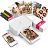 iDPRT CP4100 Stampante fotografica 4x6, stampante per telefono (108 fogli e | Stampante fotografica portatile istantanea per iPhone e Android, Wi-Fi, video AR, sublimazione termica a colori 300 dpi