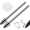 Amazleer 2 punte di ricambio in lega di titanio S Pen compatibili con Samsung Note10, Note20, Tab S6 S7 S8 S9 Serie, S22U S23U S24U, utensili e scatola (materiale metallico s Pen_2)