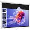 HOMCOM Telo Proiettore da 84 Pollici 4K HD Formato 16:9 per Casa Bianco | Schermo Proiettore, Fissaggio a Muro e Soffitto, in Metallo, Grandangolo di 160 Gradi, Home, Cinema, Esterno