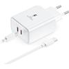 Topabol Caricatore USB C 55W Super Ricarica Rapida per Samsung Galaxy S26/S25/S24+/S24 Ultra/S23+/S23 Ultra/S22/S21/Note20/A54/A53/Z Fold5/Fold4, USB C Presa Caricabatterie Adattatore di Alimentazione