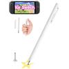 yelzoolny Penna stilo per Nintendo Switch 2 / Switch OLED/Switch - 5 mm punta fine a disco, penna stilo magnetica retrattile per tablet Samsung Android e touchscreen iOS (bianco)