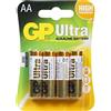 Gp Ultra Batteria Aa 4PK