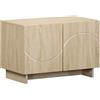 vidaXL Supporto TV 60 x 34.5 x 40 cm Rovere Sonoma