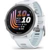 Garmin Forerunner® 170 Music, Smartwatch per GPS Running, metriche di allenamento avanzate e approfondimenti di recupero e archiviazione musicale, Whitestone con Whitestone/Cloud Blue Band